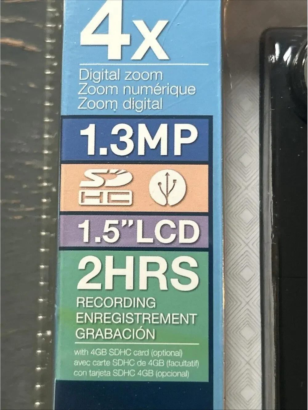 Coby Snapp CAM3000 1.3MP 32MB Memory Camcorder New Sealed B7